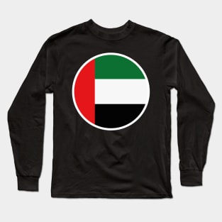 Wear Your Emirati Pride: Striking Flag Pin with UAE Colors Long Sleeve T-Shirt